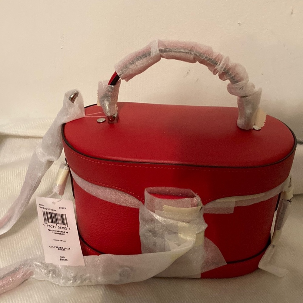 Coach SV/Bright poppy leather purse